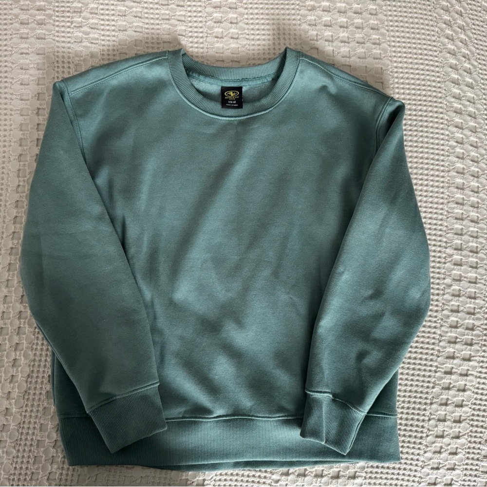 Athletic Works Women's Teal Crewneck Sweater